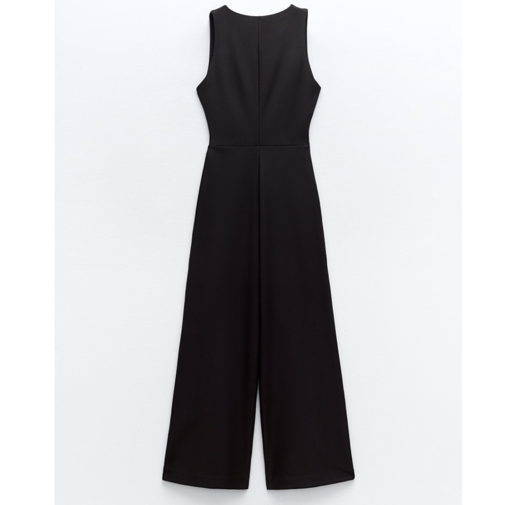 ZARA LONG SLEEVELESS JUMPSUIT - Picture 3 of 4